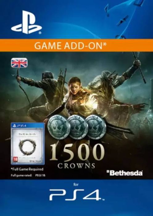 The Elder Scrolls Online: Tamriel Unlimited - 1500 Crowns PS4 (UK)