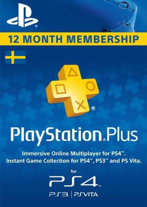 Playstation Plus - 12 Month Subscription (Sweden)