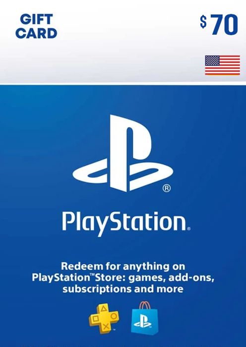PLAYSTATION STORE GIFT CARD - 70 USD (USA)