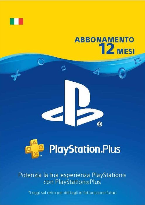 PlayStation Plus (PS+) - 12 Month Subscription (Italy)