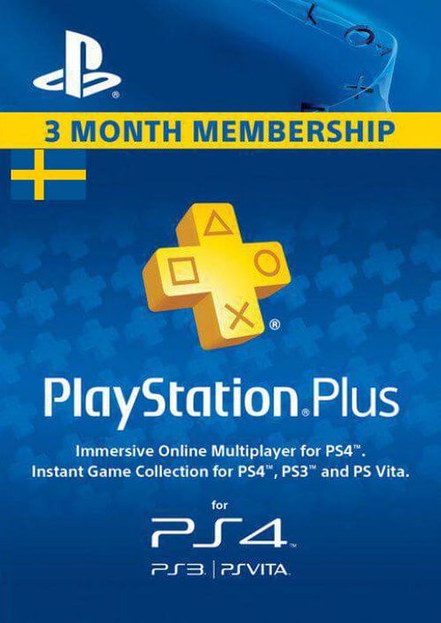 Playstation Plus - 3 Month Subscription (Sweden)