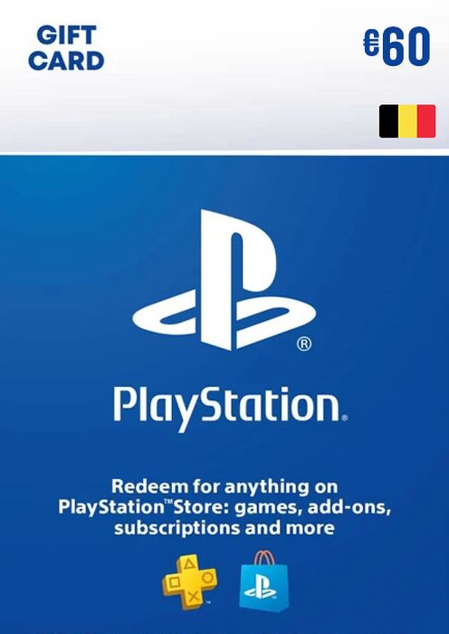 PLAYSTATION STORE GIFT CARD - 60 EUR (BELGIUM)