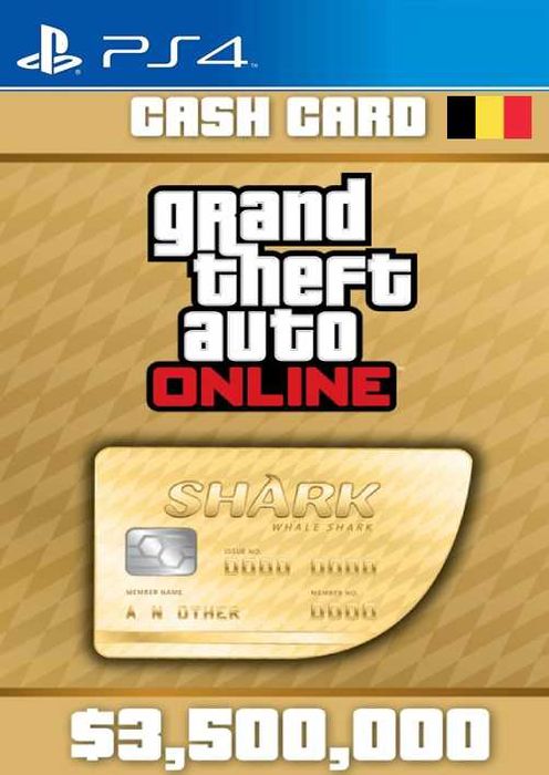 Grand Theft Auto Online Whale Shark Cash Card PS4 (Belgium)