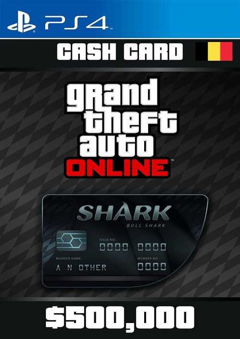 Grand Theft Auto Online Bull Shark Cash Card PS4 (Belgium)