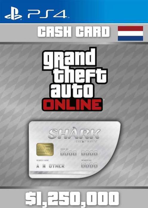 Grand Theft Auto Online Great White Shark Cash Card PS4 (Netherlands)
