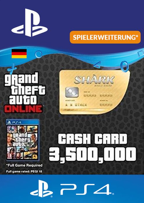 GTA Whale Shark Card PS4 (Germany)