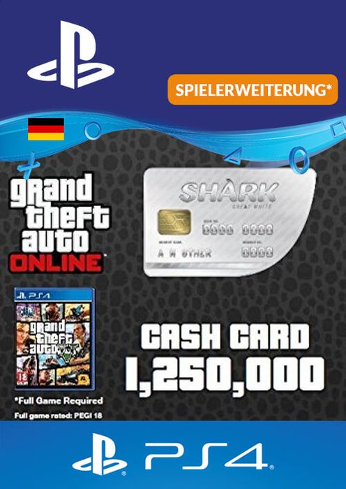 GTA Great White Shark Card PS4 (Germany)