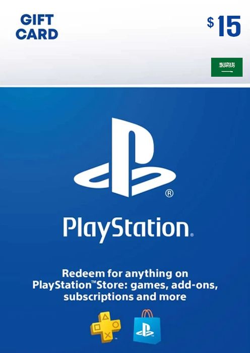 PLAYSTATION STORE GIFT CARD - 15 USD (KSA)
