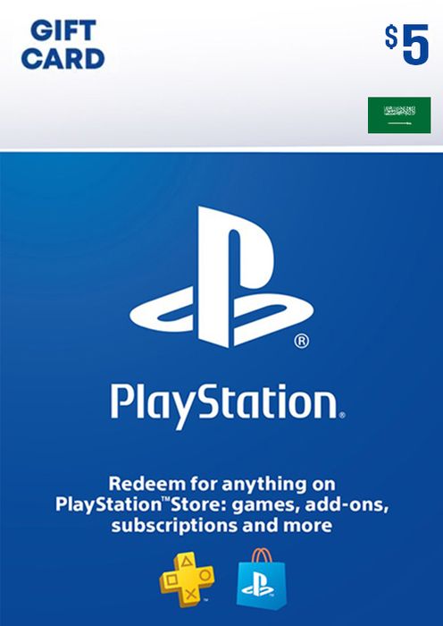 PLAYSTATION STORE GIFT CARD - 5 USD (KSA)