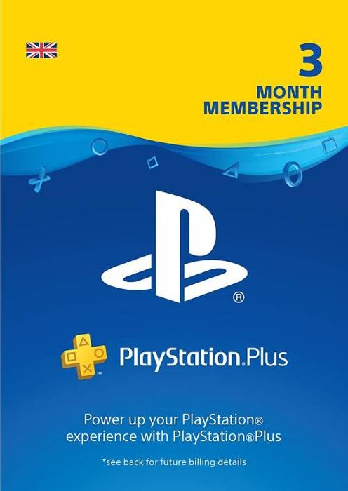 PlayStation Plus - 3 Month Subscription (UK)