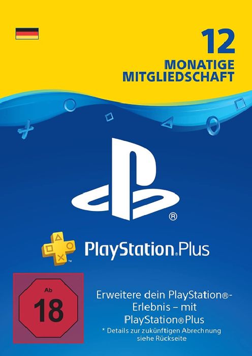 PlayStation Plus (PS+) - 12 Month Subscription (Germany)
