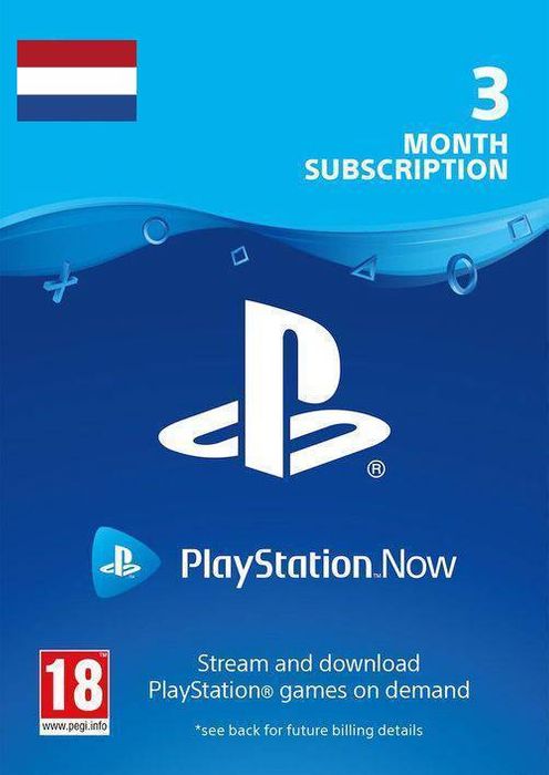 Playstation Now 3 Month Subscription (Netherlands)