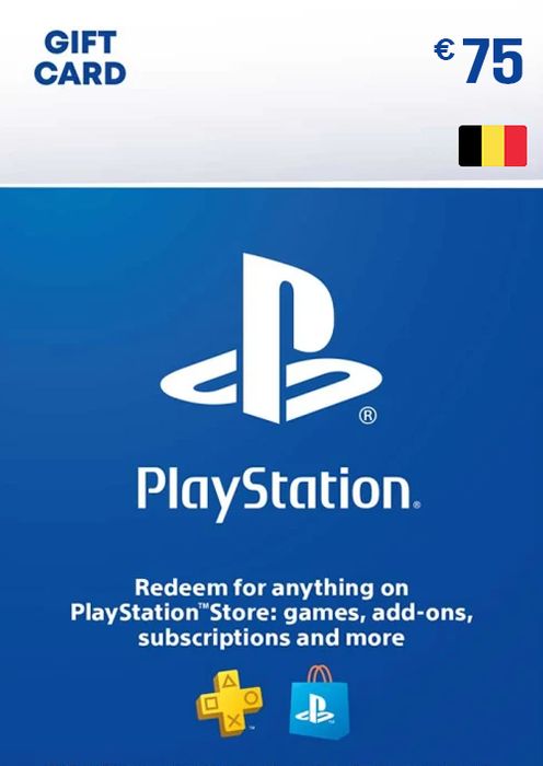 PLAYSTATION STORE GIFT CARD - 75 EUR (Belgium)