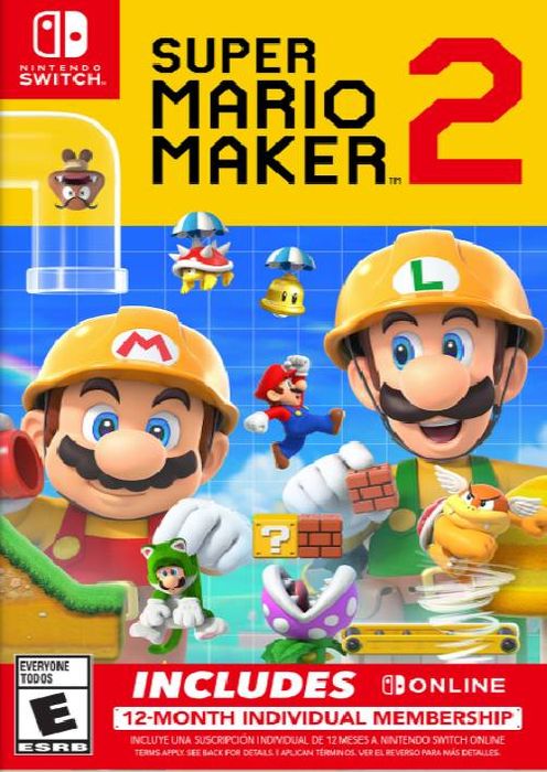 Super Mario Maker 2 + 12 Month Membership Switch (EU & UK)