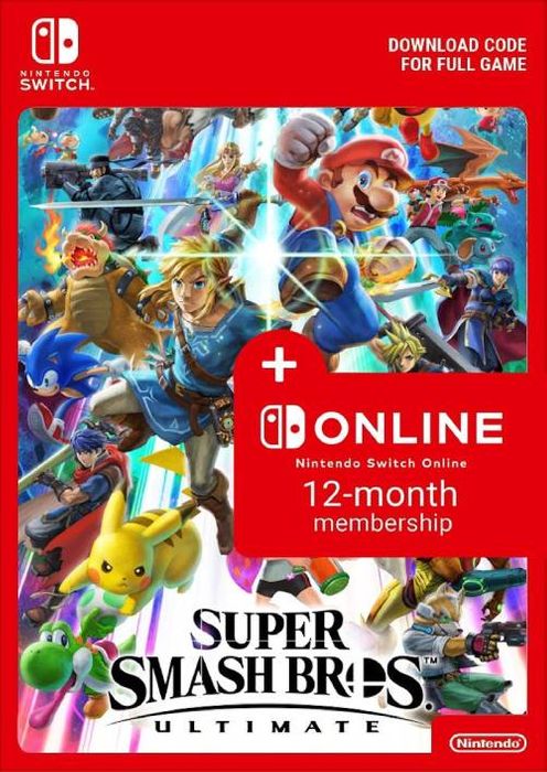 Super Smash BrOS : . Ultimate + 12 Month Membership Switch (EU & UK)