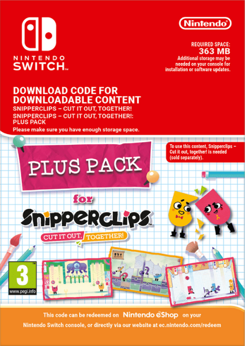 Snipperclips - Cut it out Together Plus Pack Switch (EU & UK)