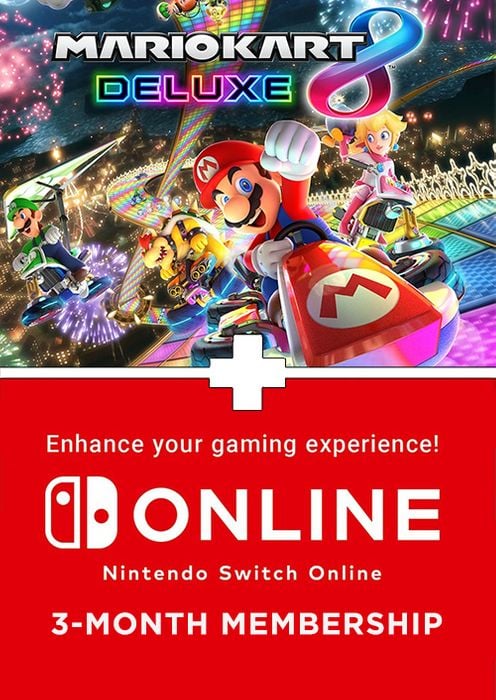Mario Kart 8 Deluxe + 3 Months Online Membership Bundle Switch (Europe & UK)