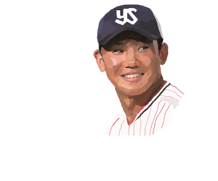 painting of baseball player
