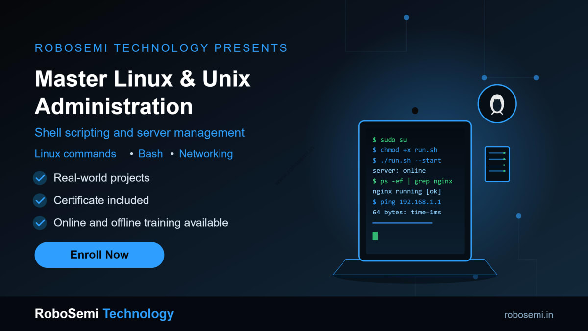 Mastering Linux & Unix Administration: Beginner to Advanced