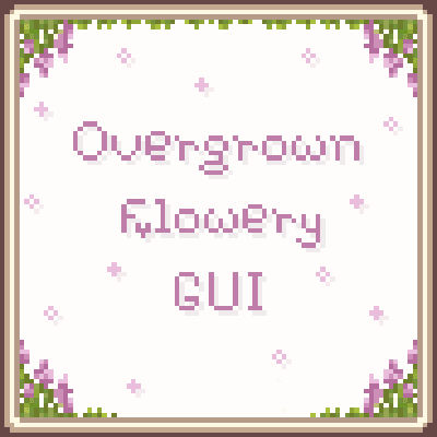 Overgrown Flowery GUI — Minecraft Texture Pack | Craftane.com