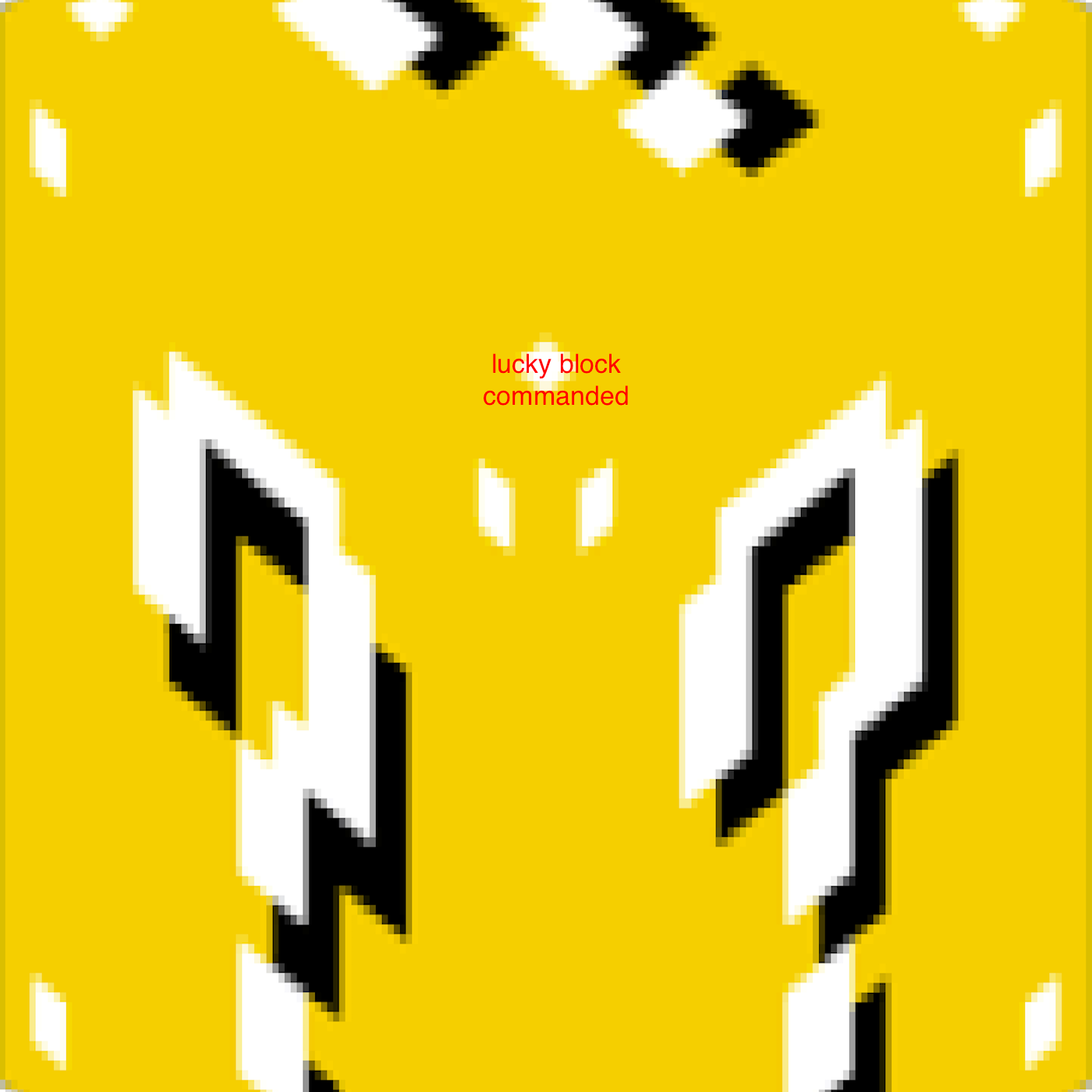 Lucky block race commanded