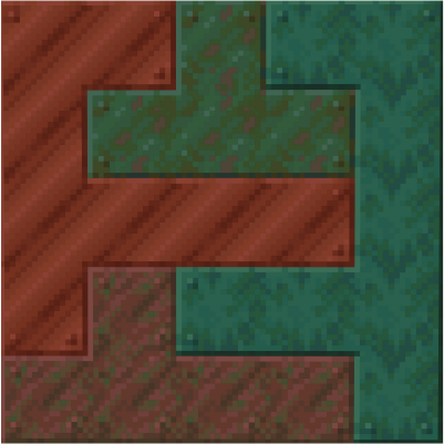 Connected Copper Blocks