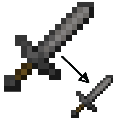 Tiny Armor, Tools and Shield for PvP