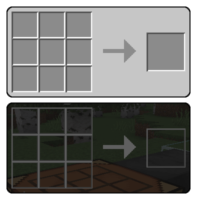 Grey's Transparent Containers HUD