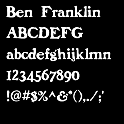Ben Franklin HD Font