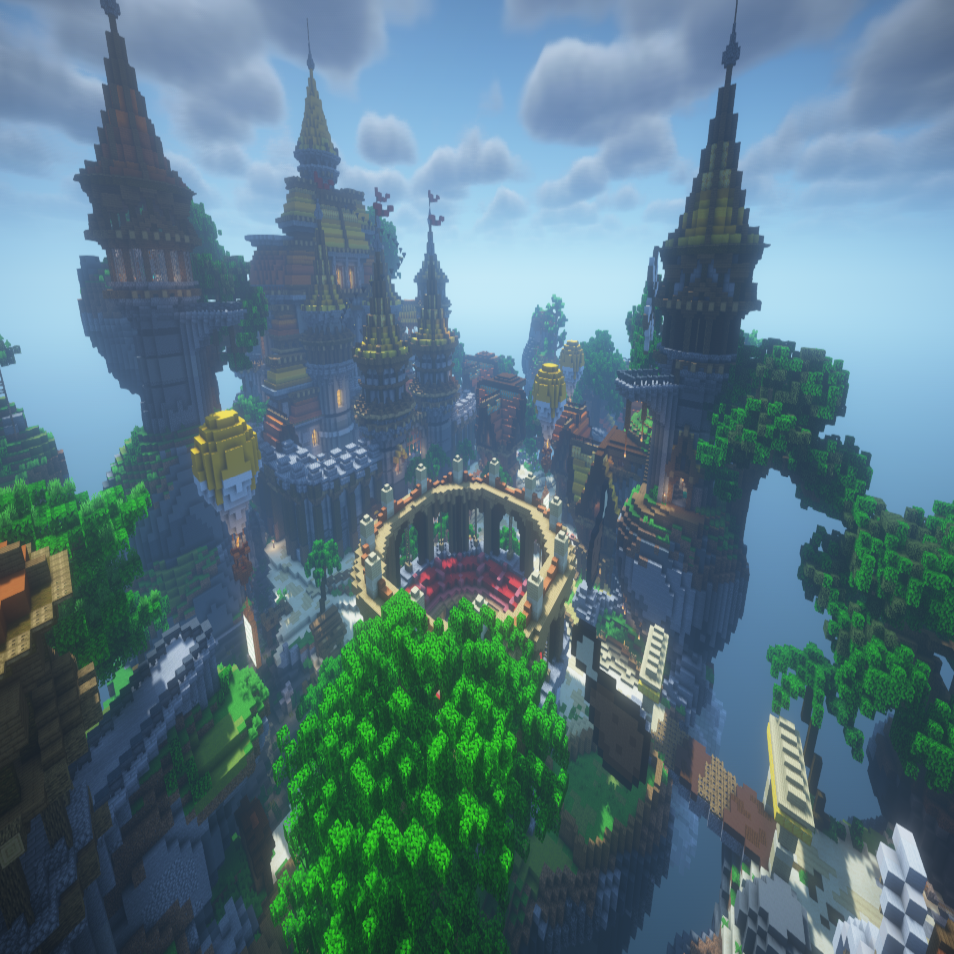 Castle Del Shaymin - An incredible Medieval Caslte Hub Spawn