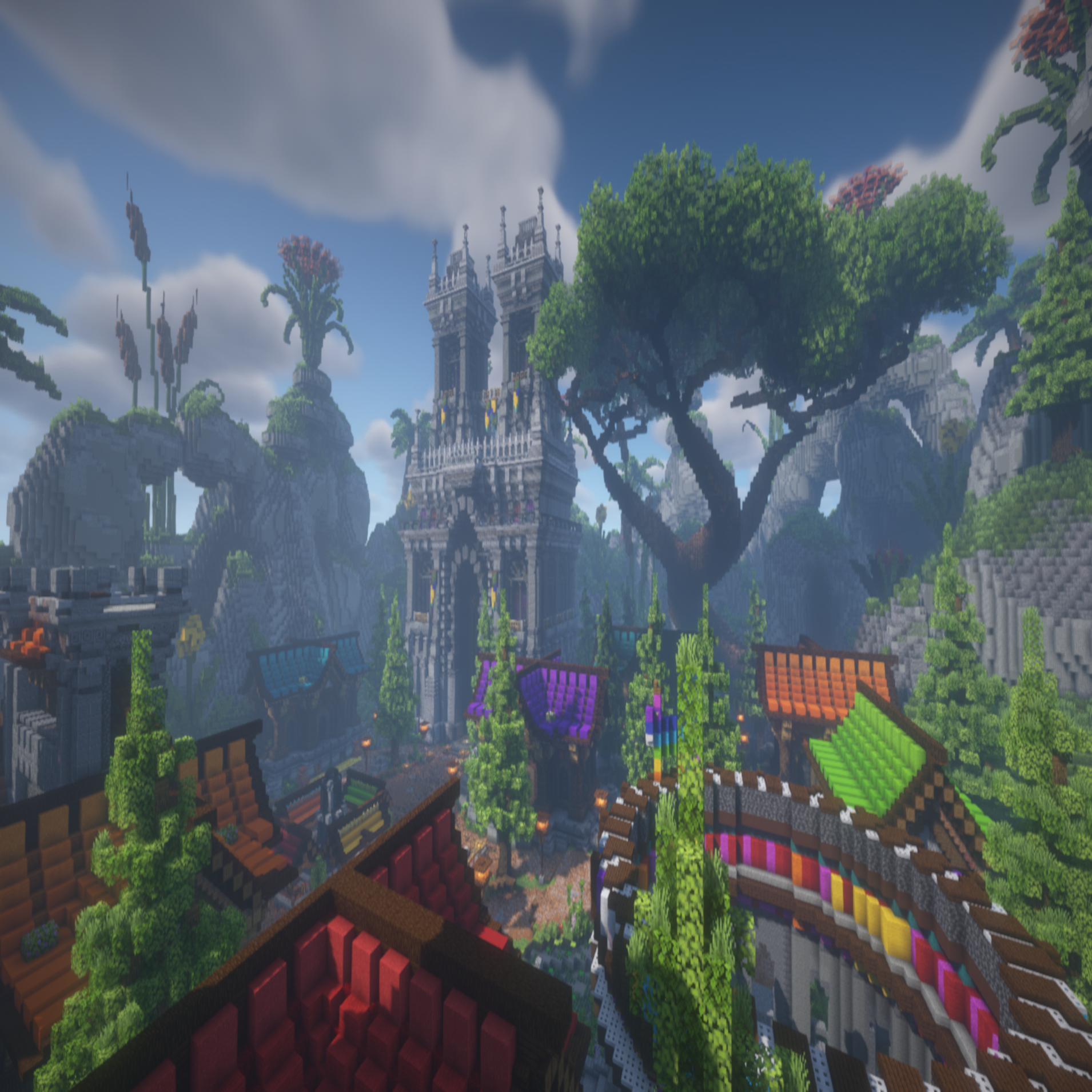 Rockweller - A beautiful Medieval Hub Spawn With Castle