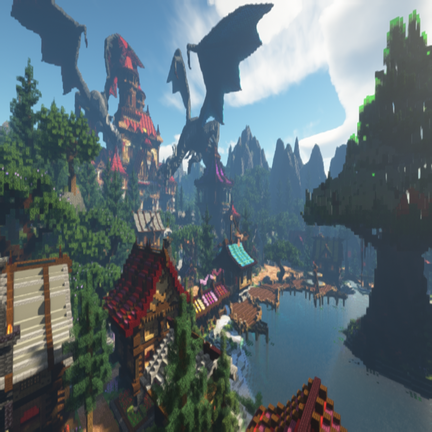 Tepan - An incredible Medieval Hub Lobby with Castle and Dragons