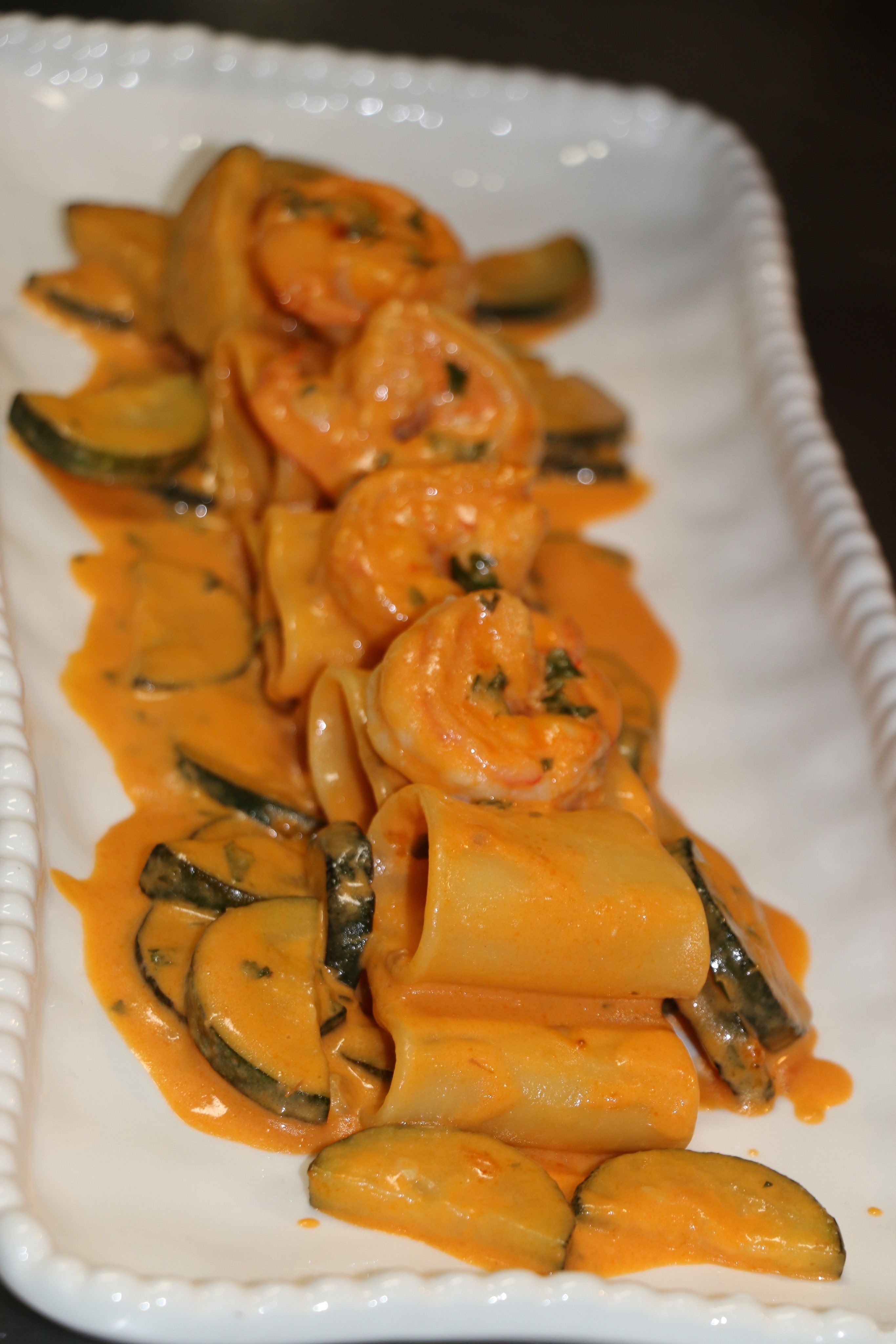 Paccheri with Shrimp & Zucchini 
