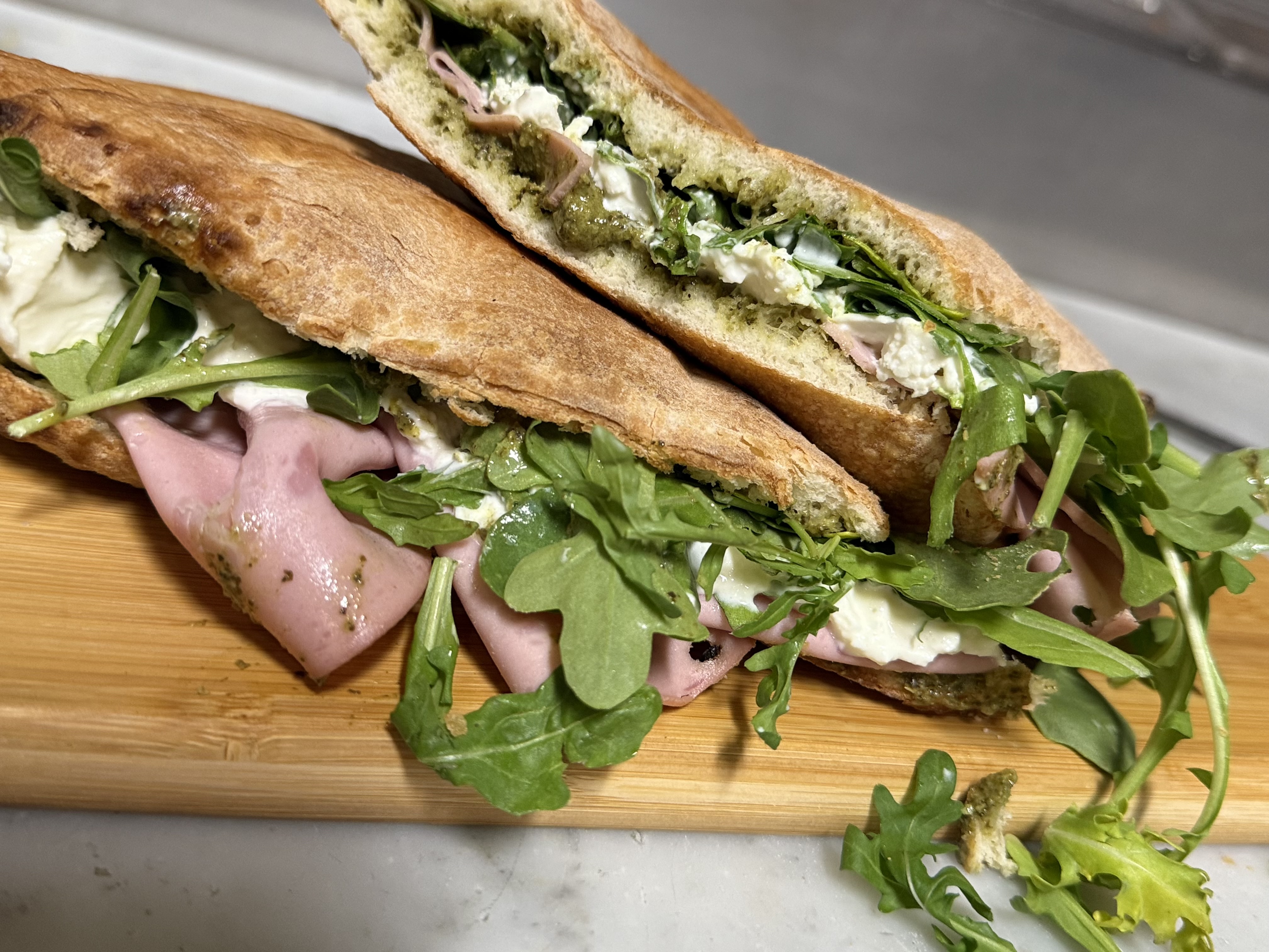The Mortadella Burrata Sandwich