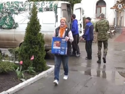 Волонтеры группы «Москва-Донбасс» доставили гумпомощь в Свято-Касперовский женский монастырь