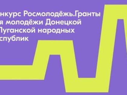 Для участников из ДНР открыт приём заявок на грантовый конкурс «Росмолодёжи»