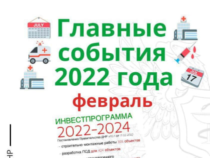 Постановлением Правительства Донецкой Народной Республики от 11 февраля 2022 года №10-1 принята инвестиционная программа