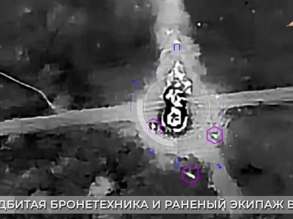 Горы трупов украинских боевиков и пылающая техника противника - результат ночной боевой работы 114 бригады