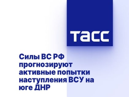 Силы ВС РФ прогнозируют активные попытки наступления ВСУ на юге ДНР