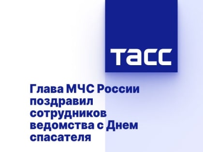 Глава МЧС России поздравил сотрудников ведомства с Днем спасателя