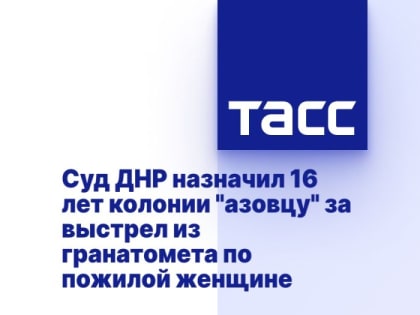 Суд ДНР назначил 16 лет колонии "азовцу" за выстрел из гранатомета по пожилой женщине