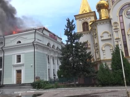 Сотрудники МЧС ДНР ликвидировали пожар на Донецком железнодорожном вокзале