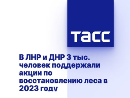 В ЛНР и ДНР 3 тыс. человек поддержали акции по восстановлению леса в 2023 году