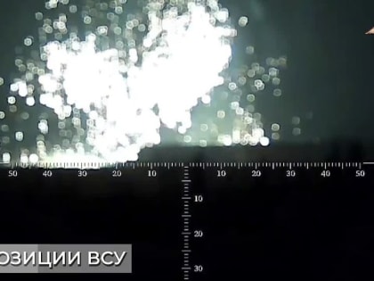 Артиллеристы 114 бригады выжигают позиции противника на отвале АКХЗ