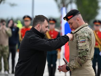 Денис Пушилин вручил награды военнослужащим на Саур-Могиле