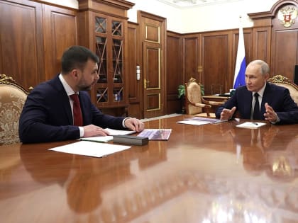 Владимир Путин и Денис Пушилин обсудили вопросы социально-экономического развития ДНР