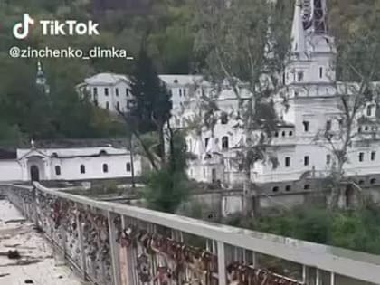 В Святогорске восстановлен разрушенный мост через Северский Донец к Лавре