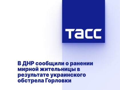 В ДНР сообщили о ранении мирной жительницы в результате украинского обстрела Горловки