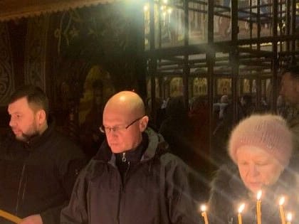 Пушилин и Кириенко проверили, как восстанавливается Енакиево, и посетили храм в Макеевке