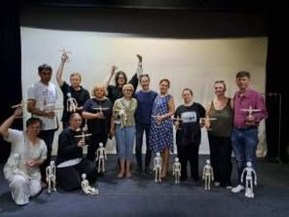 Донецкий театр кукол посетил лабораторию Виктора Антонова «Марионетки: создание и управление»